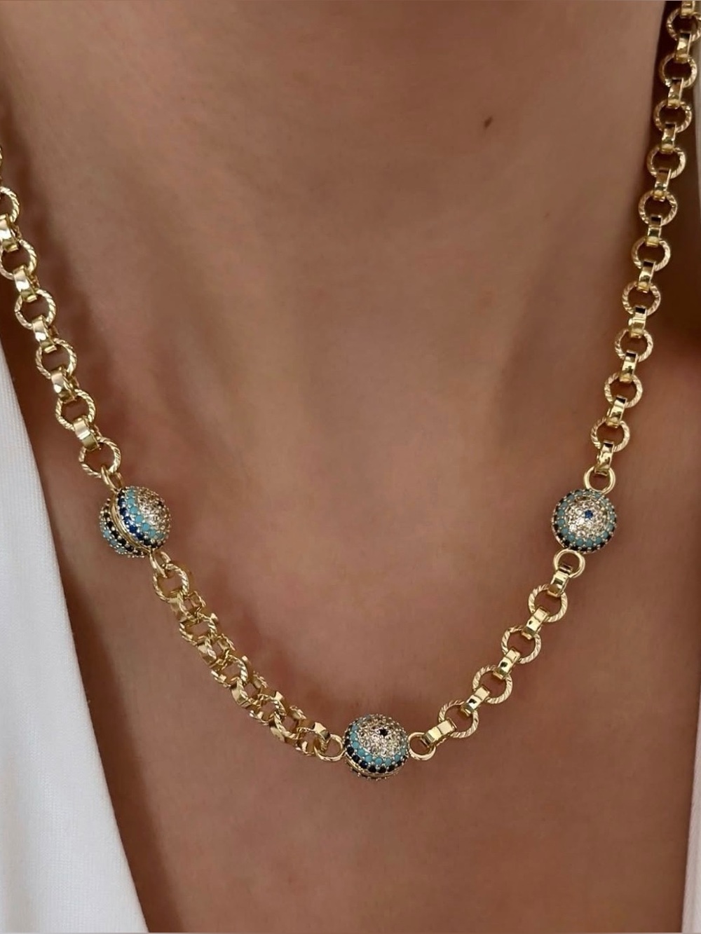 Evil Eye Bead Necklace